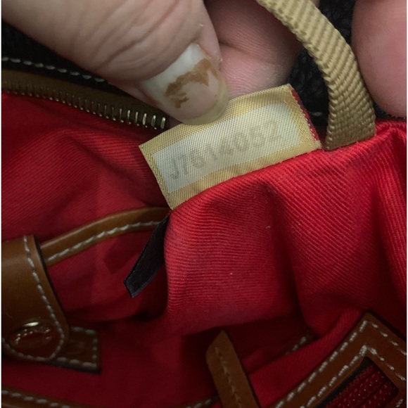 Dooney & Bourke Black Pebbled Leather Lexington Tote Bag - Picture 10 of 15